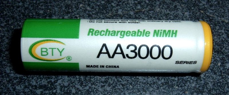 Chinese BTY AA3000 NiMH batteries vs Energizer Recharge: A Review
