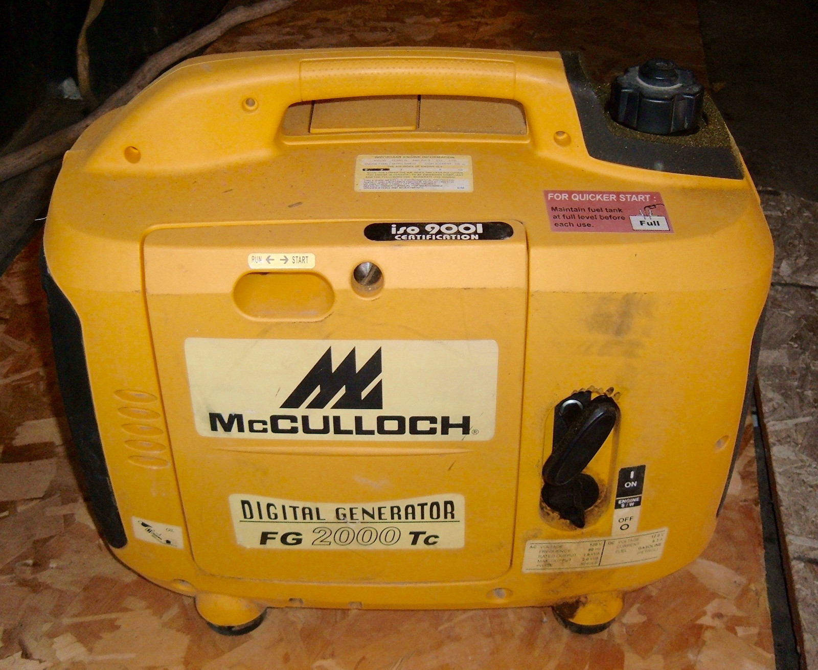 Replacing Fuel Pump in a Kipor IG2000 or McCulloch FG2000 Generator