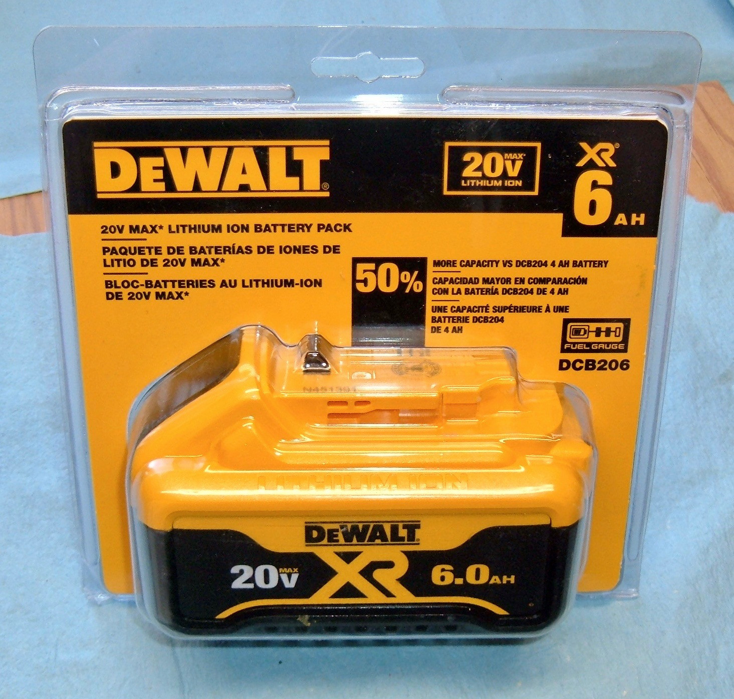 For DeWalt 20V 20Volt Max XR 6.0AH Lithium Ion Battery DCB206-2 DCB205-2 NewPack 