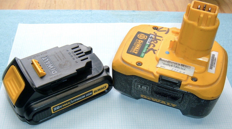 DeWalt 20V Max 1.3Ah and 18V Nano Phosphate Teardown