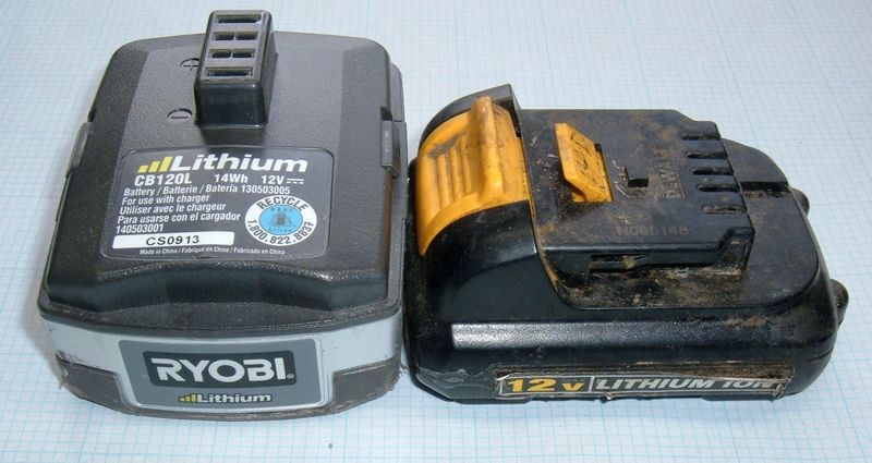 Tool Battery Teardowns: The 12V Lithium Twins (DeWalt and Ryobi)