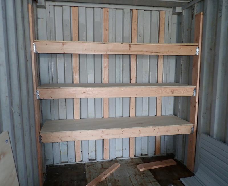 Shipping Container Shelves