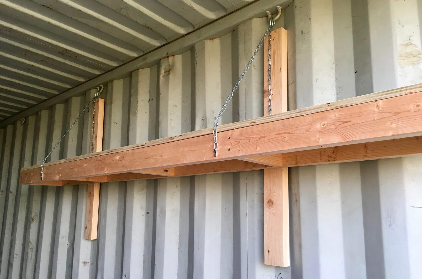 How To Build Simple Shelves in a Shipping Container 