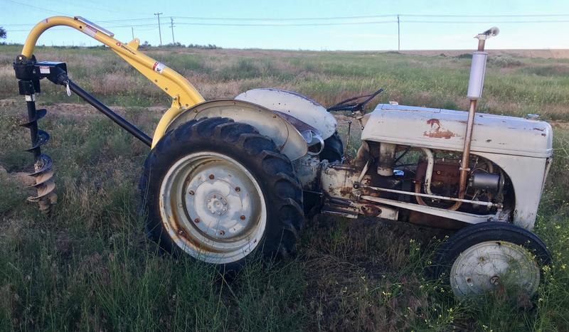 Running a Post Hole Digger on a Ford 9N