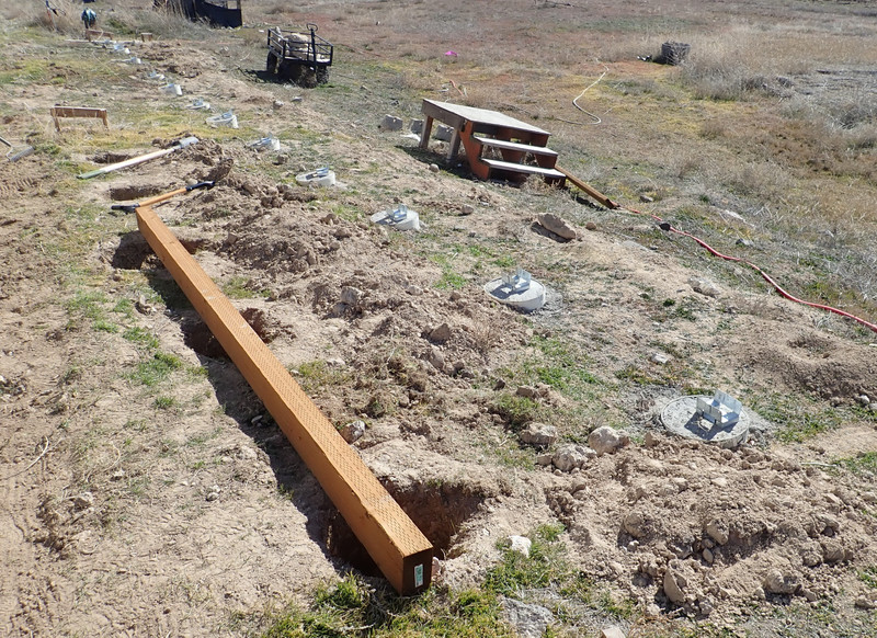 Deck Part 1: Footings and Ledger Board