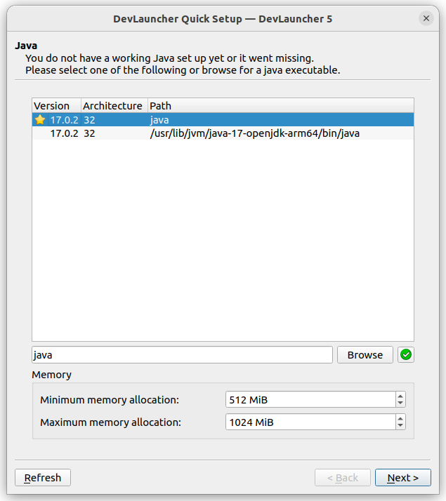 Minecraft 1.18.2 Java Edition Client on RPi 4 Model B