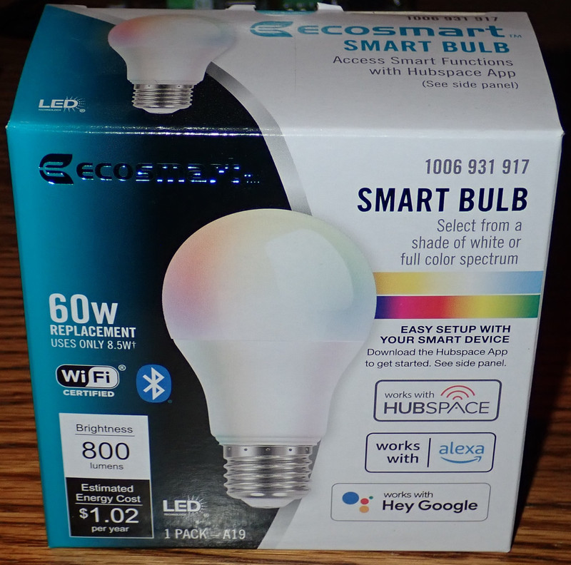 Bulb Reviews: Ecosmart Smart Bulb Wi-Fi Tunable and Full Color LED