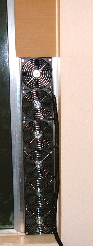 House fan for vertical windows: DIY Version with 120mm fans!
