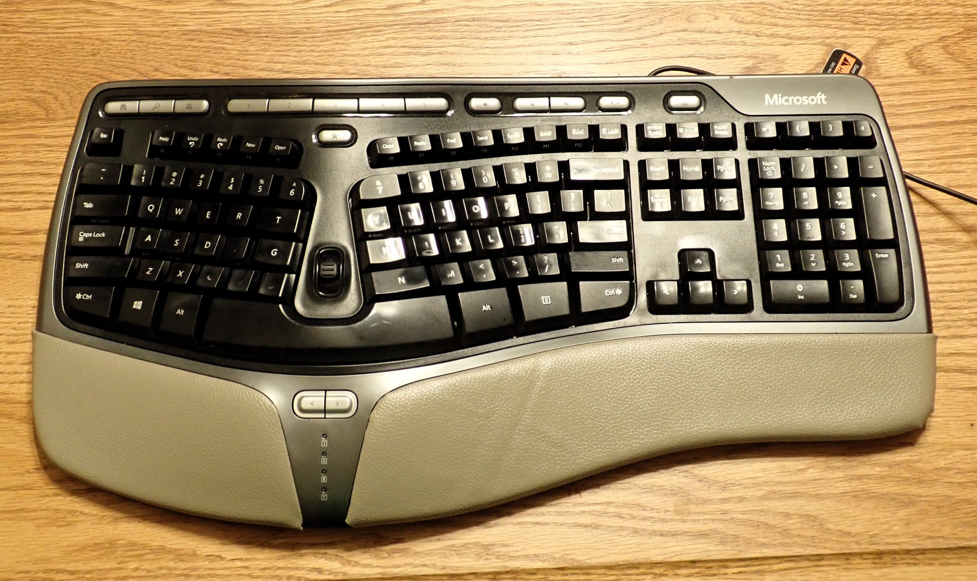 microsoft natural ergonomic keyboard 4000 v1 0 not working